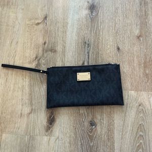 Michael Kors monogram wristlet